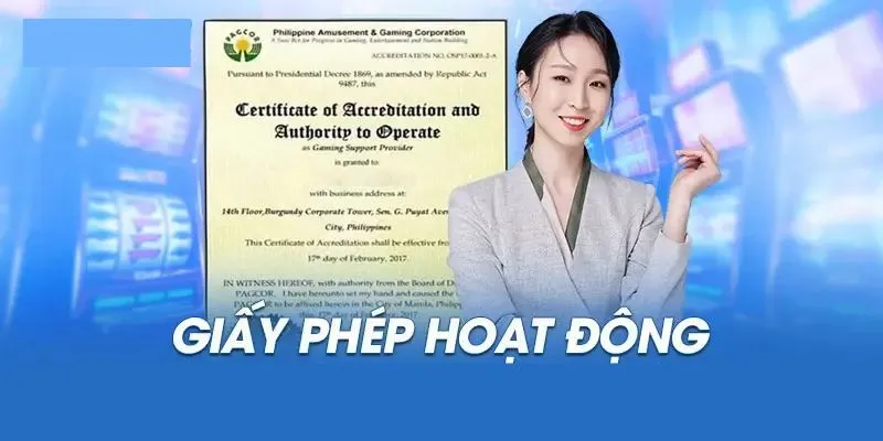 Giấy phép hoạt động từ PAGCOR của Sky88