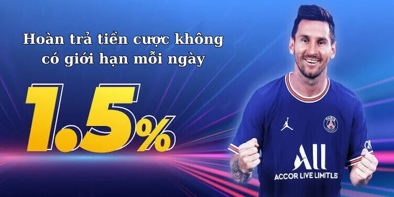 Sự kiện hoàn trả tiền cược không có giới hạn cực hấp dẫn