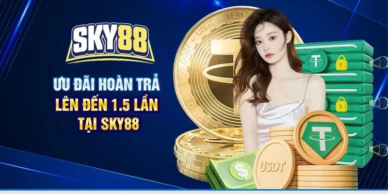 Ưu đãi hoàn trả cho hội viên hấp dẫn có 1-0-2 lên đến 1.5 lần