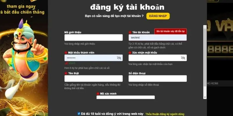 Đăng ký SKY88 với một vài thao tác