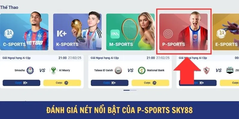 Đánh giá nét nổi bật của P-sports Sky88